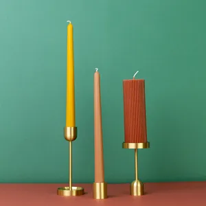 Bon vendeur emballage personnalisé véritable métal fer bougie faisant support nouveau Design décoration de table fantaisie bougeoir mariages - Product Image 2