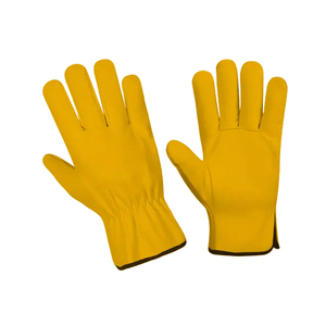 Gants de conduite en cuir à écran tactile personnalisés en gros Hiver Extérieur Gants de conduite en cuir de chèvre en peau de vache pour hommes - Product Image 1