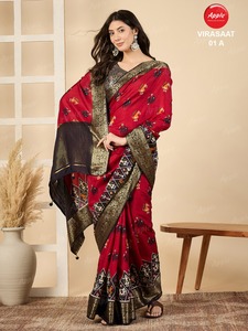 Patola sarees พิมพ์ลายโดลาเส้นใยวิสคอสสำหรับผู้หญิงที่สง่างามแบบดั้งเดิมที่สง่างามด้วยผ้าไหลลื่น - Product Image 5