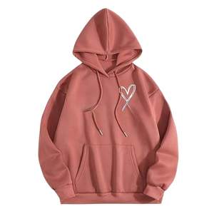 Sudadera con capucha de gran tamaño para mujer, superventas de 2025, diseño de punto de estilo callejero de Color personalizado para la temporada de invierno, cuello largo con capucha - Product Image 1