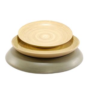 Bol en bambou filé 2025 le plus vendu/assiettes en bambou filé avec logo laser gravé fabriqué au Vietnam par Eco2go - Product Image 1