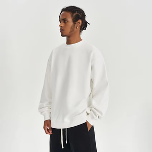 Sweatshirts à col ras du cou lourds personnalisés pour hommes Sweatshirts personnalisés de base lâches de couleur unie pour hommes - Product Image 4