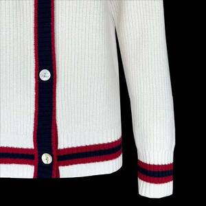 Pulls en tricot jacquard en coton/fibre de bambou, design personnalisé, uni, décontracté, automne, col en V, pour femmes, nouvelle arrivée, faible MOQ - Product Image 5