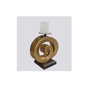 Bougeoirs décoratifs de forme arrondie pour le mariage Bougeoir en métal de qualité durable avec taille personnalisée - Product Image 2
