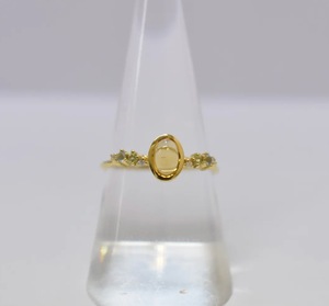 S925 14K chapado en oro Clásico citrino natural Cielo azul Topacio Peridoto y anillo de circonita cúbica Personalizable para minoristas OEM y ODM - Product Image 1