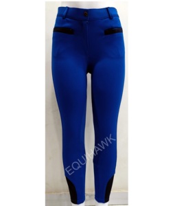 Culotte d'équitation tricotée en tissu de qualité supérieure avec siège complet poche croisée vêtements équestres western pour l'équitation - Product Image 6