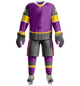 Uniformes de Hockey Personalizados de Alta Calidad, Impresos, Transpirables, 100% Poliéster, Camisetas Profesionales de Hockey sobre Hielo - Product Image 3