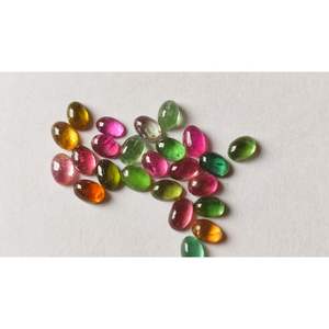 Collares de cuentas de cuarzo de turmalina ovalada suelta de alta calidad, colores mezclados certificados, piedras preciosas naturales, tamaños de 3-20mm, caliente - Product Image 6