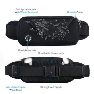 Cinturón deportivo ajustable, ligero e impermeable para correr, soporte de cintura, OEM/ODM, bolsillo con cremallera, riñonera para bebé con teléfono esencial - Product Image 4