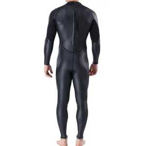 Traje de neopreno con estampado de logotipo personalizado para hombre, traje de buceo de neopreno de alta elasticidad con cremallera en el pecho, ropa deportiva suave, traje húmedo - Product Image 4