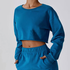Women's Eco-Friendly Breathable Vintage Style Two-Piece Tracksuit Set <b>Zip</b>-<b>Up</b> <b>Jacket</b> Flared Pants Spandex/Cotton Fleece Lining - Product Image 4