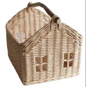 ตะกร้าของเล่นหวายไม้ไผ่สานมือสำหรับเด็กรูปบ้านเด็ก - Product Image 6