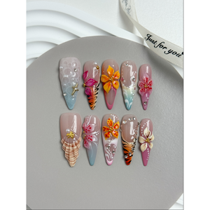 Wild Orchid Bay - Adhesivos Decorativos para Uñas con Diseño Elegante para Mujer - Product Image 2