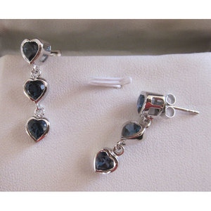 Pendientes de Topacio Azul con Engaste de Bisel, Accesorios Elegantes y a la Moda - Product Image 1
