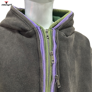 Sudadera con Capucha de Alta Calidad, 100% Algodón, con Logotipo Personalizado Bordado, Tres Capas, Cierre de Cremallera, Ecológica, Hecha en Pakistán - Product Image 6