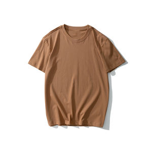 T-shirt tricoté surdimensionné d'impression personnalisée de haute qualité 210 GSM pour hommes 100% coton longue longueur en vente - Product Image 5
