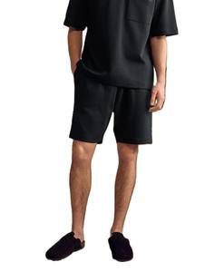 Ensemble de shorts pour hommes en gros sur mesure avec tissu en coton de haute qualité OEM nouveau design et impression de logo pour l'été couleur noire - Product Image 3