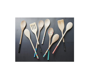 Cuchara de Madera y Estampada de Tendencia para Cocina, Cuchara para Servir en la Mesa, la Mejor Pulida, Producto en Oferta - Product Image 5