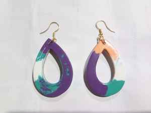Resin <b>Earring</b> Wholesale <b>Fashion</b> Jewelry Personalized Resin <b>Earring</b> New Hot Selling <b>Fashion</b> Personality Resin Epoxy <b>Earring</b> - Product Image 4