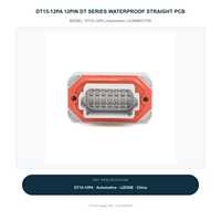 Connecteur de circuit imprimé DT15-12PA 12 broches série DT étanche à montage droit pour automobile