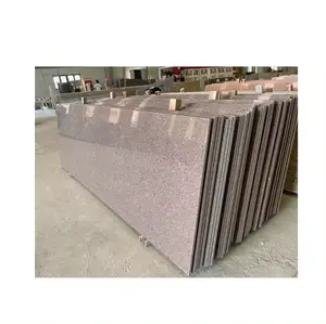 批发供应Cheema粉色花岗岩平板天然石材，用于厨房台面等内外用途
