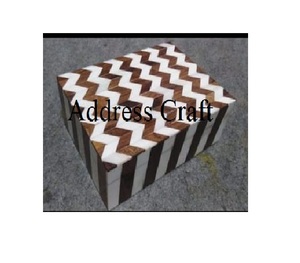 Caja de Regalo Personalizada con Logotipo Impreso en MDF, Incrustaciones de Resina y Hueso Natural, Caja de Regalo para Chocolates, Joyería, Artículos Hechos a Mano - Product Image 3