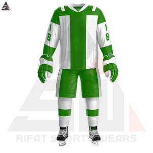 Uniforme de Hockey sobre Hielo de Primera Calidad, 100% Poliéster, Conjuntos Personalizados con Logotipo y Nombre del Equipo, Secado Rápido, Unisex, para Adultos - Product Image 4