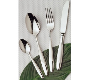 Cubiertos de acero inoxidable de diseño Luxe para comedor moderno Juego de cubiertos de acero inoxidable Premium para casas finas Luxe - Product Image 3