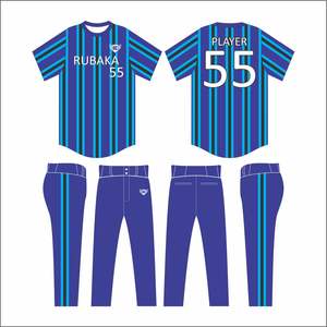 Paquet complet d'uniformes de baseball avec logo personnalisé Ensemble de vêtements de sport avec impression de conceptions personnalisées - Product Image 3