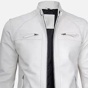 Veste de motard classique pour hommes, pour les passionnés de moto, style urbain et vêtements décontractés - Product Image 6