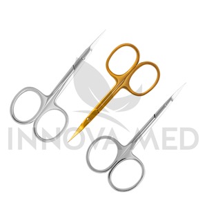 Tijeras profesionales para cutículas de uñas de acero alemán de 18mm, hoja curva, punta afilada, manicura, pedicura, Tijeras para uñas, herramienta de belleza - Product Image 6