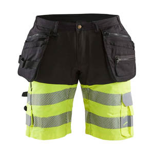 2025 Short cargo de construction pour hommes avec bande réfléchissante haute visibilité Shorts de travail de sécurité 100% coton vêtements de travail de sécurité - Product Image 1