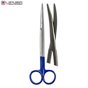 Premium LIPUMA Acero inoxidable Metzenbaum Tijeras quirúrgicas Mango azul Manual Fuente de alimentación Estándar DE SEGURIDAD MOL Garantía de 5 años - Product Image 3