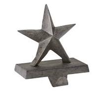 Metal Popular producto barato decoración del hogar Galvanizado Estrella Media Perchas gris corazón para la decoración de jardinería