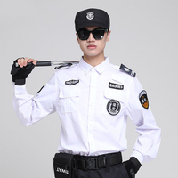 Camisa personalizada en nuevo estilo con bordado y características de alta visibilidad, uniforme de guardia de seguridad para hombres