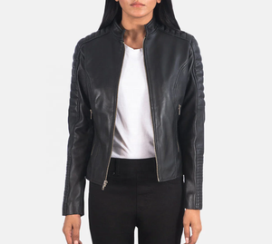 Women's Black PU Leather <b>Jacket</b> Slim Fit <b>Short</b> Length Zipper Closure Turn Down Collar Regular <b>Sleeve</b> Solid Color Autumn Style - Product Image 4