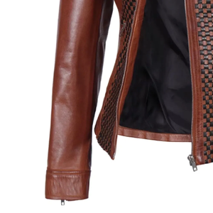 Veste de motard d'hiver pour hommes authentique en cuir véritable noir élégant Design brodé unique fini pour une moto confortable - Product Image 6