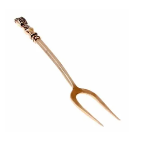 Juego de 6 tenedores de fruta de latón, mango de diseñador, fabricante de acero espejado, mayorista, venta directa de fábrica - Product Image 2