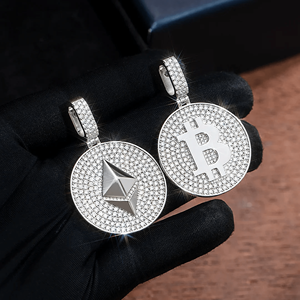 Pendentif Hip Hop personnalisé en alliage plaqué or avec diamants sertis - Product Image 5