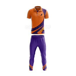 Uniformes de Cricket Personalizados al por Mayor, Transpirables y Ligeros, Camisetas de Manga Corta 100% Poliéster con Diseños Digitales - Product Image 1