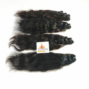 Perruque ondulée en cheveux humains naturels noirs, double trame, fabriquée en Inde, pour femmes - Product Image 6