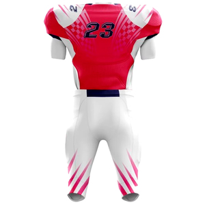 Tenues de football américain personnalisées de haute qualité 2026, respirantes, rouge et noir, design délavé, taille courte, adultes, grande taille, séchage rapide - Product Image 3