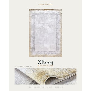 พรมวิสโคสและอะคริลิกแบบขายส่ง รุ่น ZETT ZE004 หลายสี ผลิตด้วยเครื่องจักร พรมตุรกี สำหรับห้องนั่งเล่น โครงการโรงแรม - Product Image 2