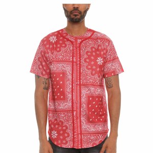 <b>Bandana</b> Printed Baseball Jersey Unisex, Printed Hot Sale Customized <b>Men</b> Adult Baseball Jersey <b>Bandana</b> Printed - Product Image 1