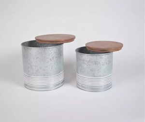 Caja de almacenamiento hecha a mano con revestimiento de Metal, diseño personalizado de aspecto Premium, color blanco, gran calidad, para uso en la cocina - Product Image 4