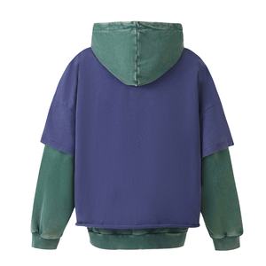 Nouveau Style logo personnalisé hommes mode sweat à capuche Double couche à capuche poids lourd surdimensionné lavage à l'acide pull à capuche pour hommes 2026 - Product Image 6