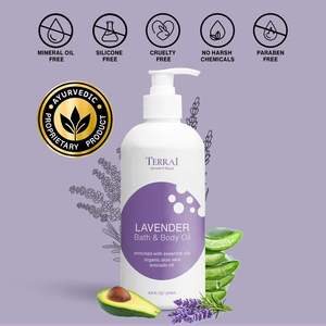 Bulk Lavender Body & Bath <b>Oil</b> with Essential <b>Oils</b> Wholesale Private Label Deep Moisturizing <b>Massage</b> <b>Oil</b> Long-Lasting Hydration - Product Image 6