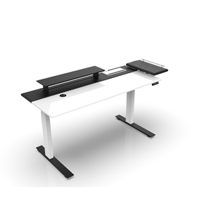 SMARTDESK โต๊ะเกมมิ่งปรับระดับได้ สีขาว วัสดุพลาสติก - Product Image 1