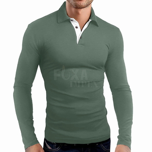OEM 2024 hombres de secado rápido de algodón para camisetas Polo logotipo personalizado y diseño al por mayor de manga corta gimnasio Fitness ropa de punto - Product Image 3