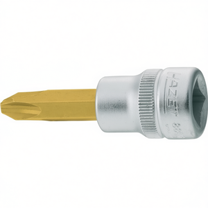 Llave de vaso Hazet corta de 3/8'' con ranura cruzada PH de perfil cuadrado - Product Image 2